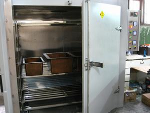 Baking in a big oven